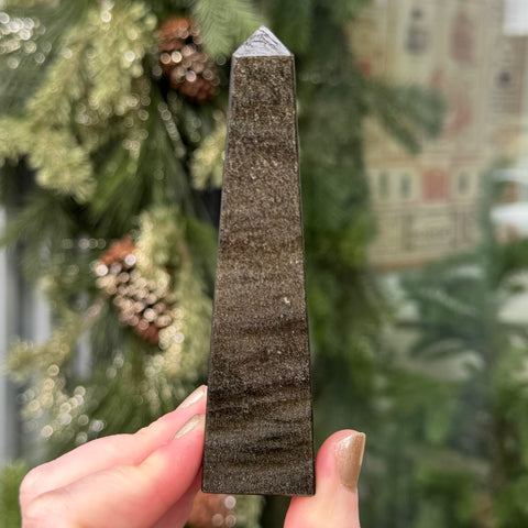 Ravenstone Crystals Little Obsidian Obelisk "Nick"