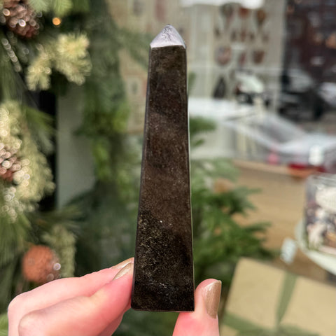 Ravenstone Crystals Little Obsidian Obelisk "Victor"