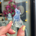 Ravenstone Crystals Little Opalite Wolf