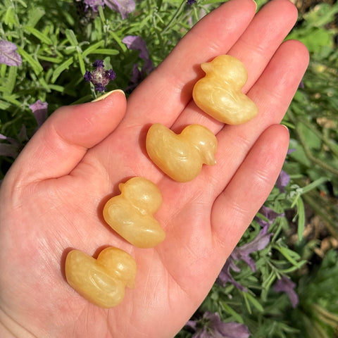 Ravenstone Crystals Little Orange Calcite Duck