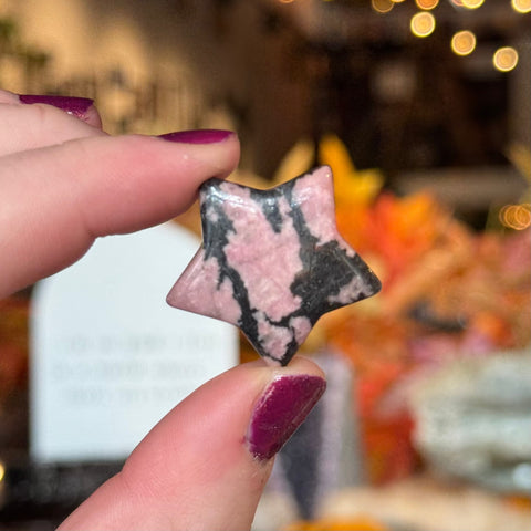 Ravenstone Crystals Little Rhodonite Star