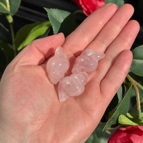 Ravenstone Crystals Little Rose Quartz Shell