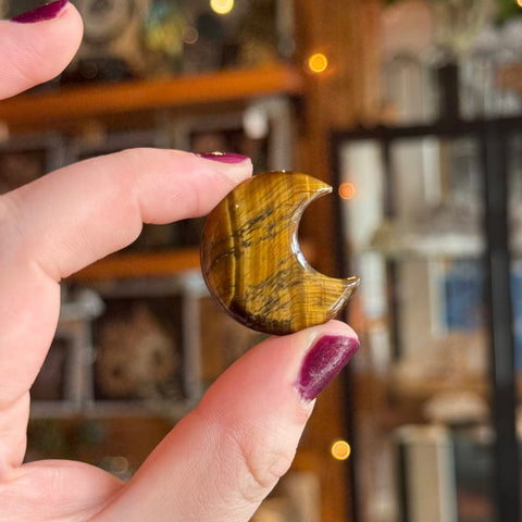Ravenstone Crystals Little Tiger's Eye Moon