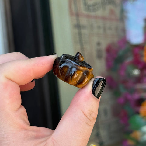 Ravenstone Crystals Little Tiger's Eye Pumpkin