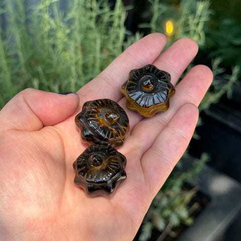 Ravenstone Crystals Little Tiger's Eye Pumpkin