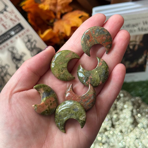 Ravenstone Crystals Little Unakite Moon