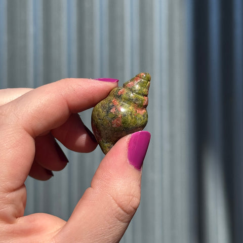 Ravenstone Crystals Little Unakite Shell