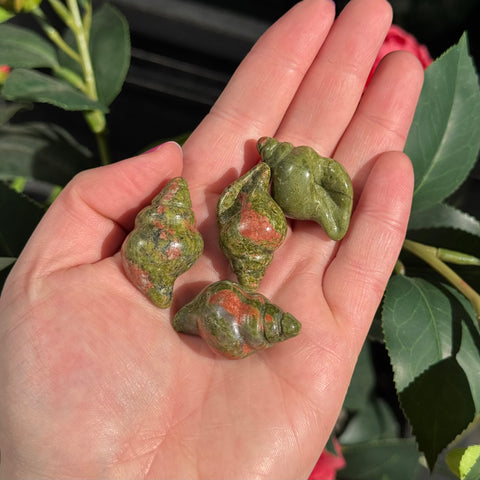 Ravenstone Crystals Little Unakite Shell