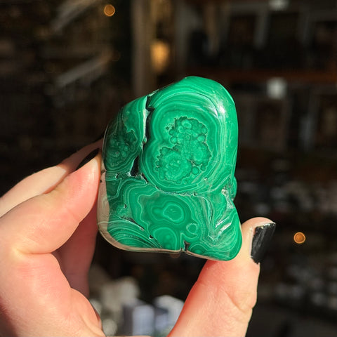 Ravenstone Crystals Malachite "Daisy"