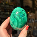 Ravenstone Crystals Malachite Egg "Joan"