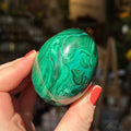 Ravenstone Crystals Malachite Egg "Joy"