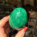 Ravenstone Crystals Malachite Egg "Zachary"