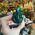 Ravenstone Crystals Malachite Frog "Angela"