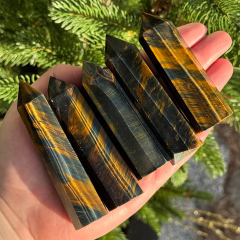 Ravenstone Crystals Mixed Tiger's Eye Point