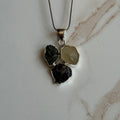 Ravenstone Crystals Moldavite | Libyan Desert Glass | Iron Meteorite Necklace "Adele"