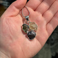 Ravenstone Crystals Moldavite | Libyan Desert Glass | Iron Meteorite Necklace "Adele"