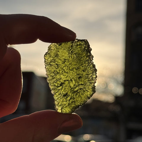 Ravenstone Crystals Moldavite (Museum-Grade) "Persephone"