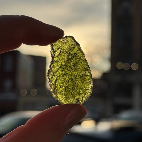 Ravenstone Crystals Moldavite (Museum-Grade) "Thalia"