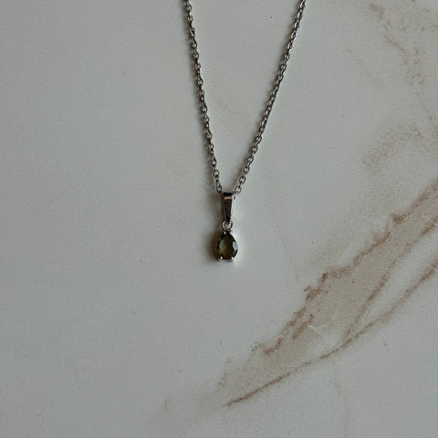 Ravenstone Crystals Moldavite Necklace "Belinda"