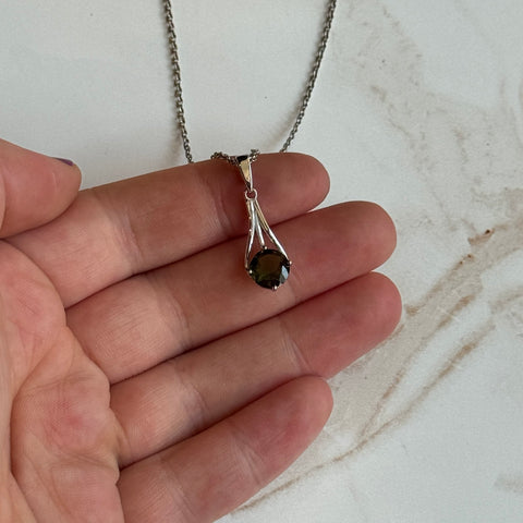 Ravenstone Crystals Moldavite Necklace "Ben"