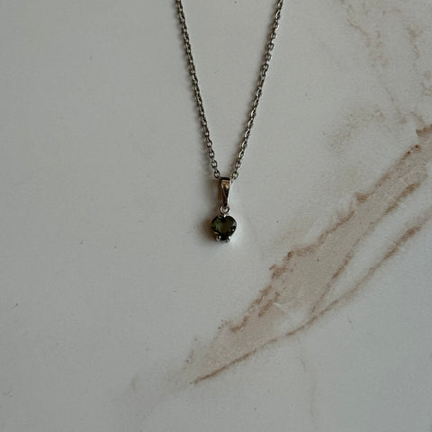 Ravenstone Crystals Moldavite Necklace "Carol"