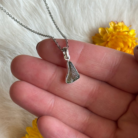 Ravenstone Crystals Moldavite Necklace "Eleni"