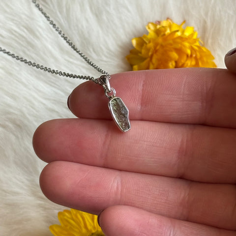 Ravenstone Crystals Moldavite Necklace "Elodie"