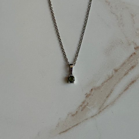 Ravenstone Crystals Moldavite Necklace "June"