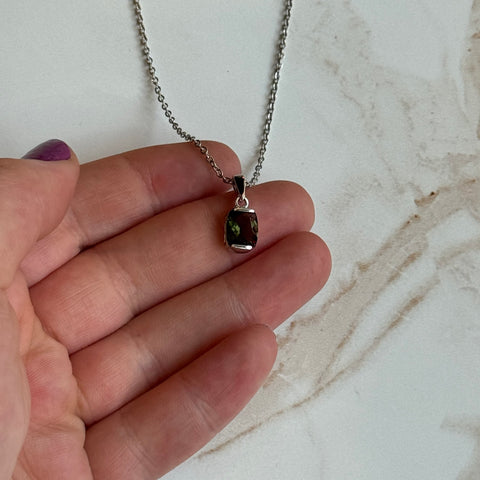 Ravenstone Crystals Moldavite Necklace "Marcy"