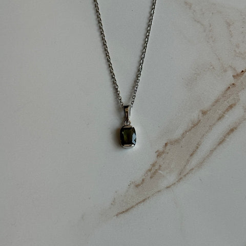 Ravenstone Crystals Moldavite Necklace "Marcy"