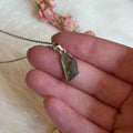 Ravenstone Crystals Moldavite Necklace "Rocky"