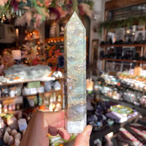 Ravenstone Crystals Moss Agate "Cody"