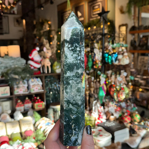 Ravenstone Crystals Moss Agate "Emma"