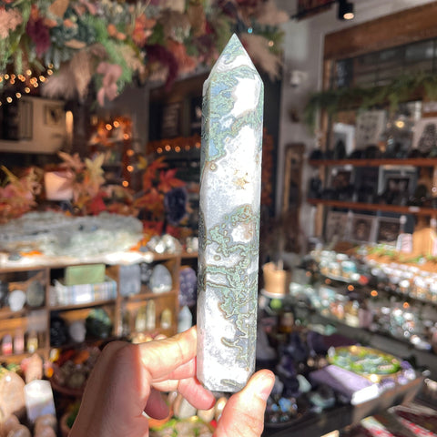 Ravenstone Crystals Moss Agate "Mark"