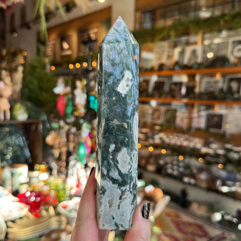 Ravenstone Crystals Moss Agate "Phillippa"