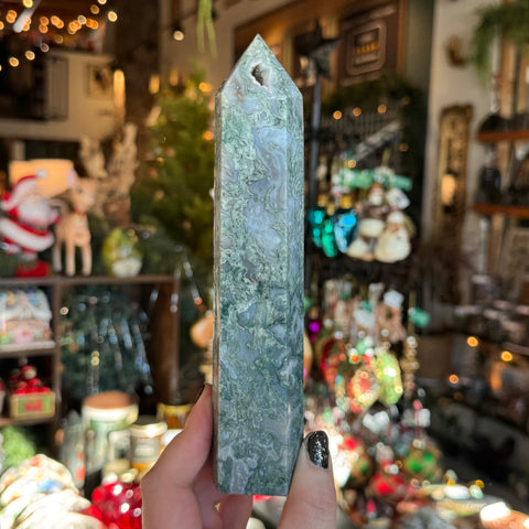 Ravenstone Crystals Moss Agate "Sarah"