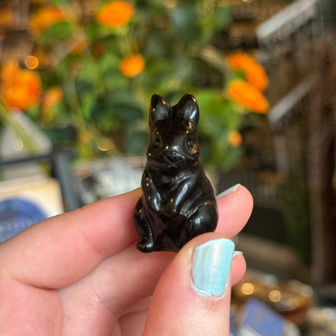 Ravenstone Crystals Obsidian Bunny