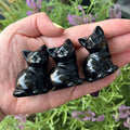 Ravenstone Crystals Obsidian Cat