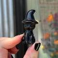 Ravenstone Crystals Obsidian Cat Witch