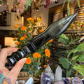 Ravenstone Crystals Obsidian Dagger "Nero"