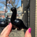 Ravenstone Crystals Obsidian Dinosaur "Pierre"