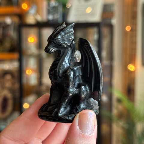Ravenstone Crystals Obsidian Dragon "Autumn"