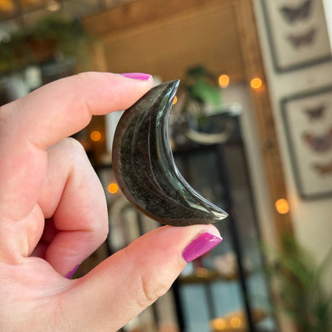 Ravenstone Crystals Obsidian Moon
