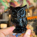 Ravenstone Crystals Obsidian Owl "Fran"