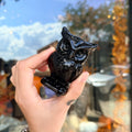 Ravenstone Crystals Obsidian Owl "Keke"