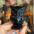 Ravenstone Crystals Obsidian Owl "Rachel"