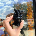 Ravenstone Crystals Obsidian Owl "Sammy"