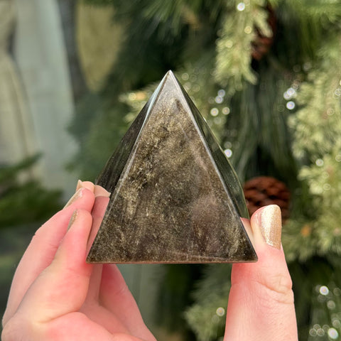 Ravenstone Crystals Obsidian Pyramid "Ollie"