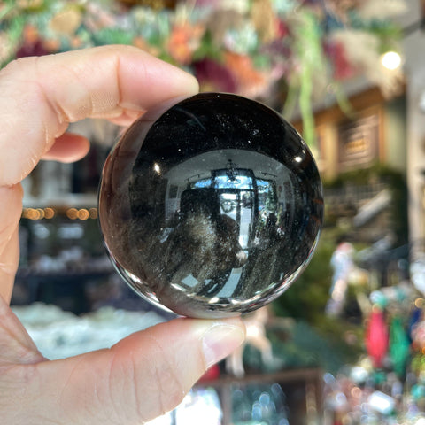 Ravenstone Crystals Obsidian Sphere "Julie"