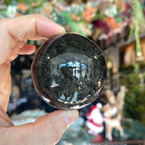 Ravenstone Crystals Obsidian Sphere "Lindsey"